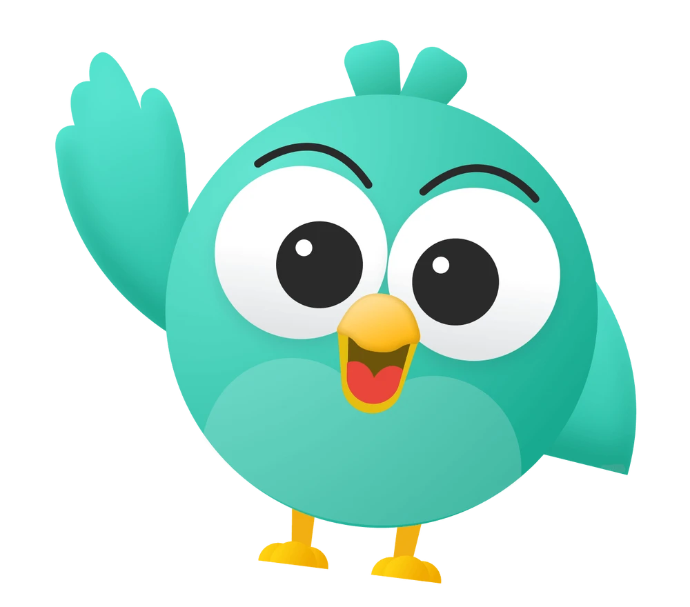 Jib character mascot in footer